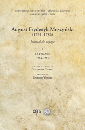 Journal de voyage du comte August Fyderyk Moszinsky aux éditions Alain Baudry & Cie